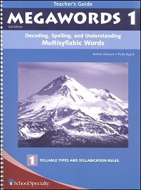 Megawords 1 (Grade 4-5) Teacher's Guide (Decoding, Spelling, and Understanding Mulitsyllabic Words)
