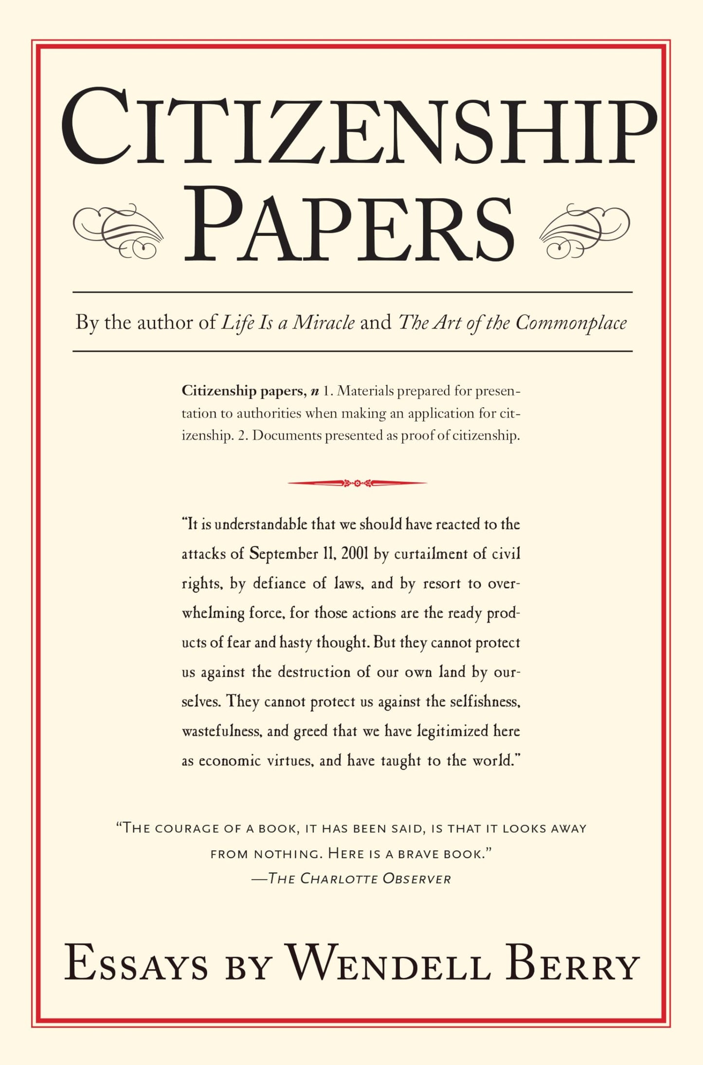 Citizenship Papers: Essays
