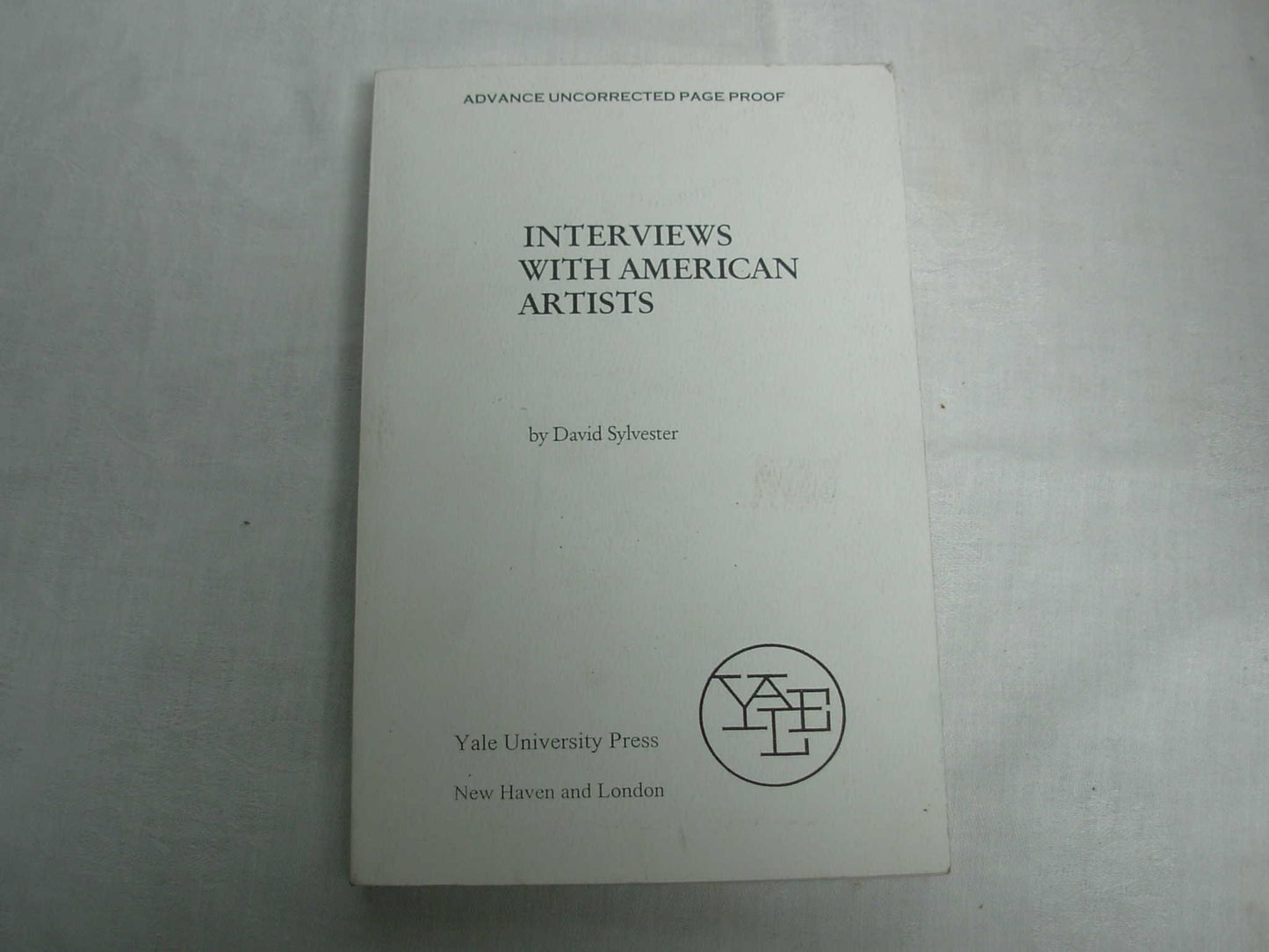 Interviews with American Artists