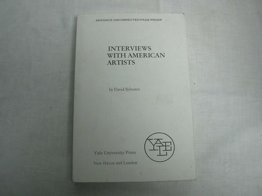 Interviews with American Artists