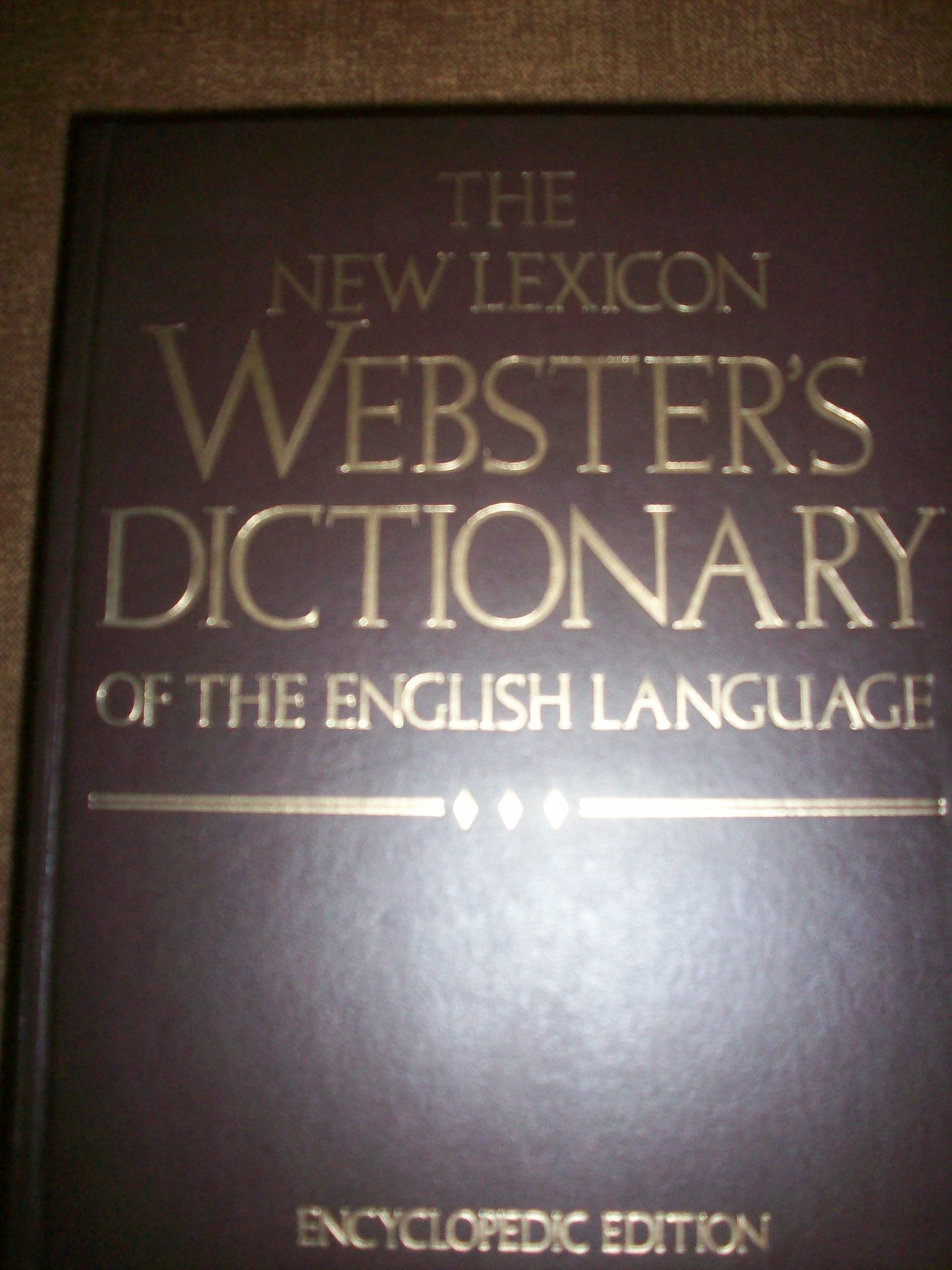 The New Lexicon Webster's Dictionary of the English Language: Encyclopedia Edition