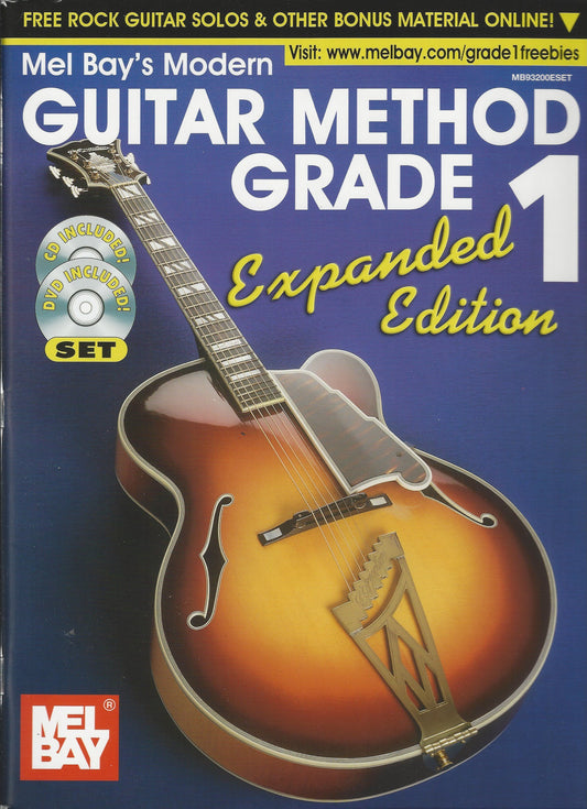 Mel Bay Modern Guitar Method Grade 1, Expanded Edition (Book/CD/DVD Set)
