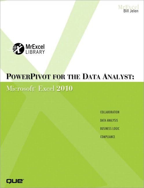 PowerPivot for the Data Analyst: Microsoft Excel 2010 (MrExcel Library)
