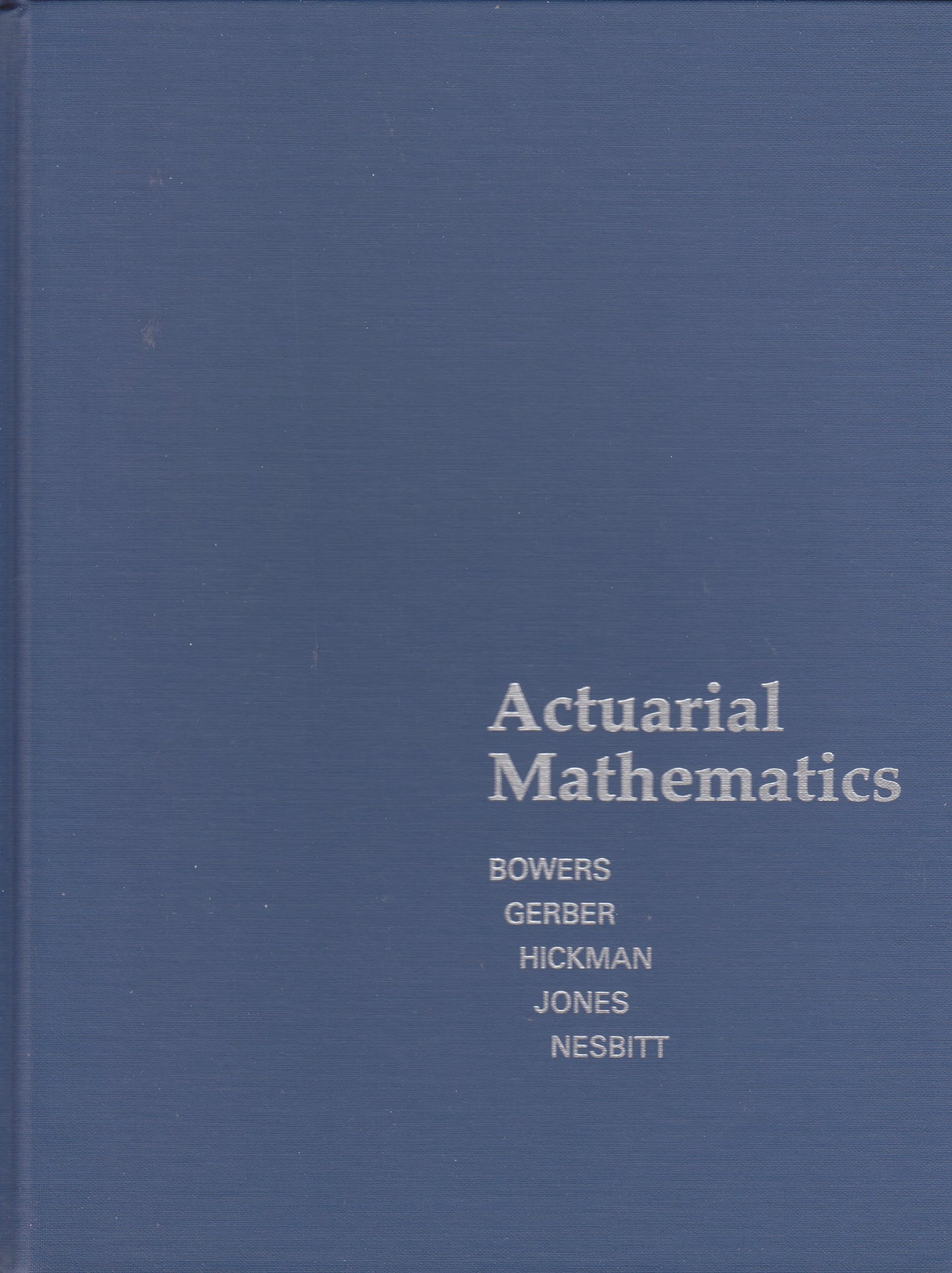 Actuarial Mathematics