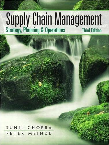 Supply Chain Management: Strategy, Planning, and Operation