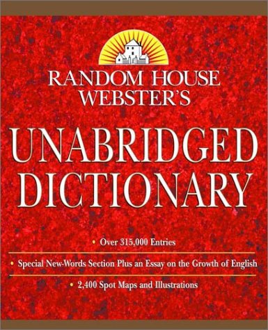Random House Webster's Unabridged Dictionary: Indexed (Book Only Edition)