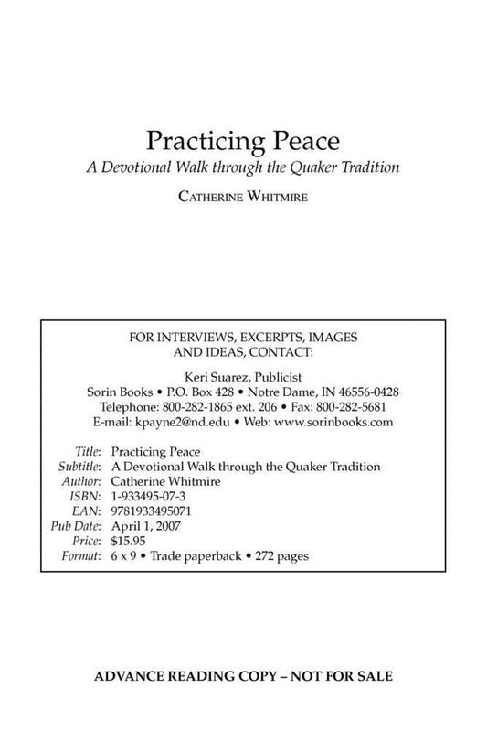 Practicing Peace: A Devotional Walk Through the Quaker Tradition