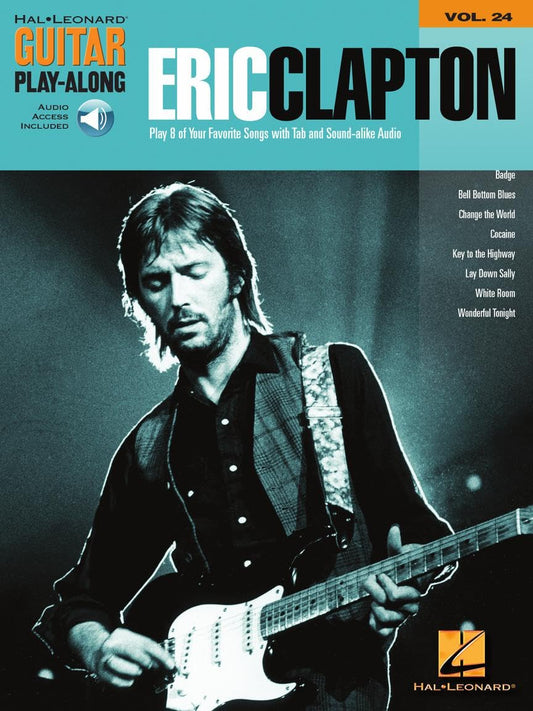 Eric Clapton - Guitar Play-Along Volume 24 (Book/Online Audio) (Hal Leonard Guitar Play-Along)