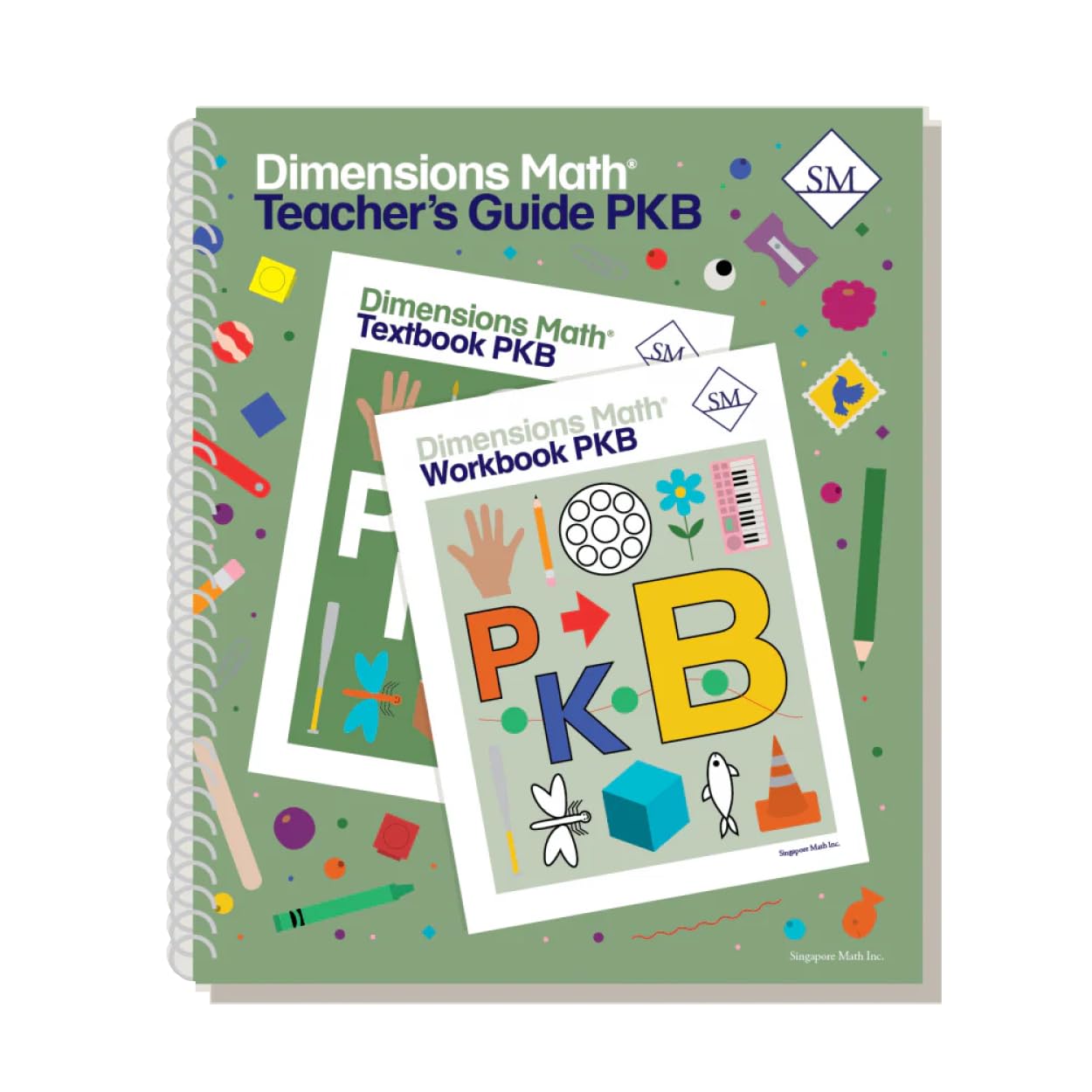 Dimensions Math Teacher's Guide Pre-KB | Singapore Math Inc. [Spiral-bound]