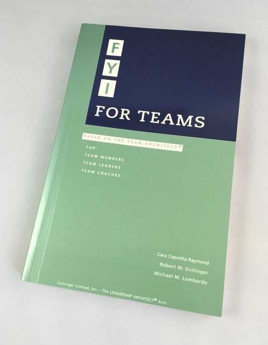 FYI, for teams: Based on the team architect (The leadership architect suite)