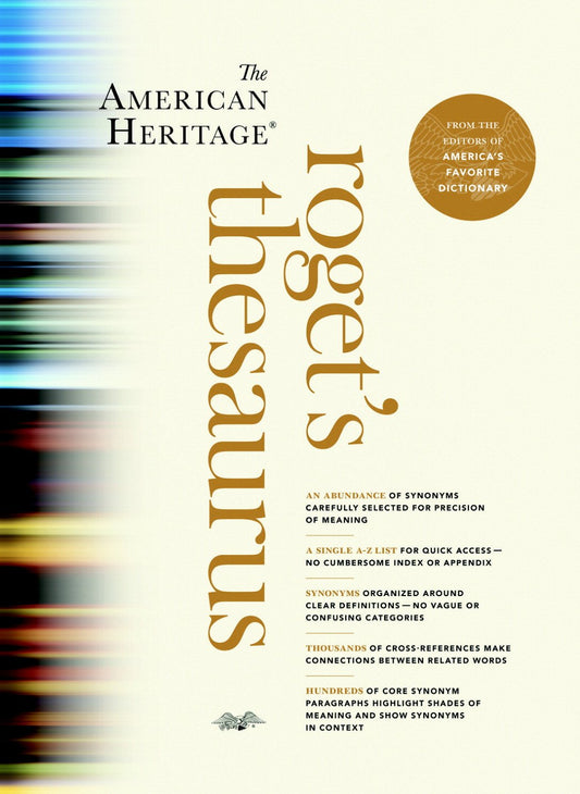 Houghton Mifflin Roget's II: The New Thesaurus, 3rd Edition, Hardcover, 1216 pages (0618254145)