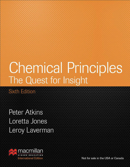Chemical Principles: The Quest for Insight