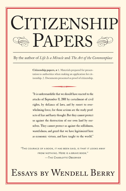 Citizenship Papers: Essays