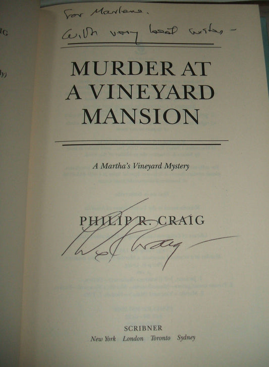 Murder at a Vineyard Mansion: A Martha's Vineyard Mystery (Martha's Vineyard Mysteries)