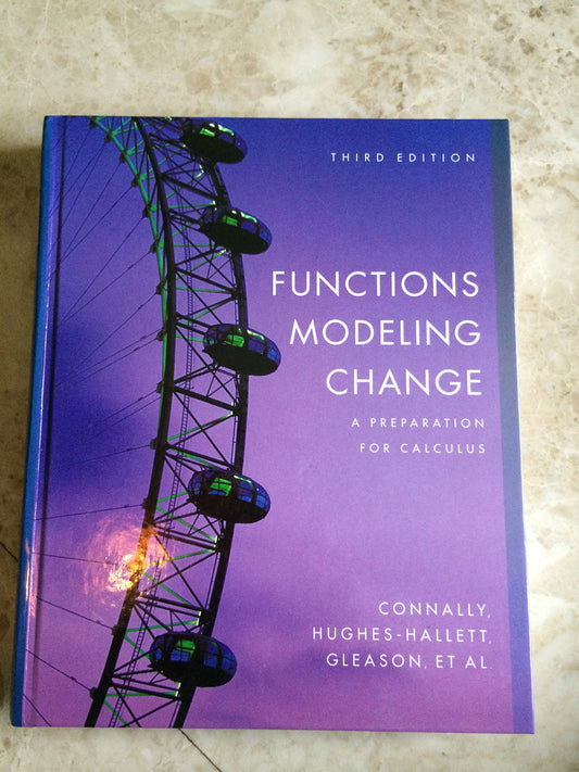 Functions Modeling Change: A Preparation for Calculus